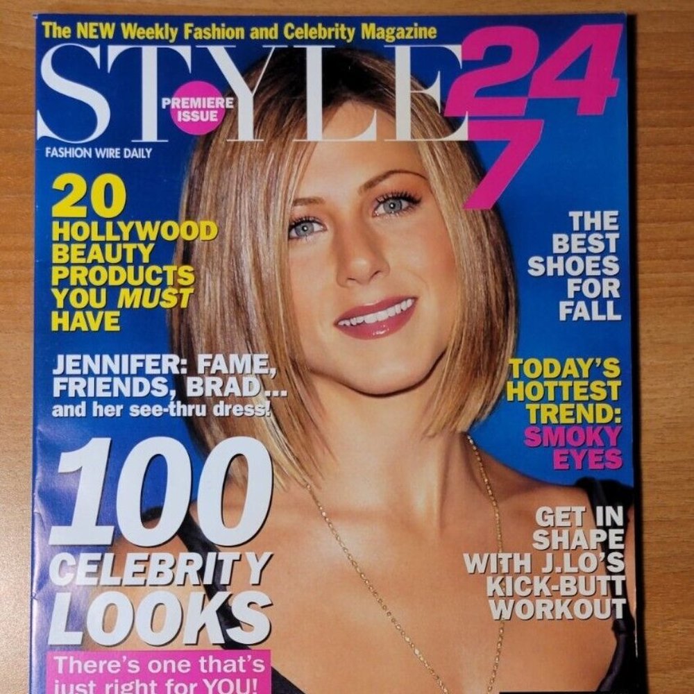 2001 SEPTEMBER 18 STYLE 24/7 MAGAZINE - PREMIER ISSUE - JENNIFER ANISTON J.Lo